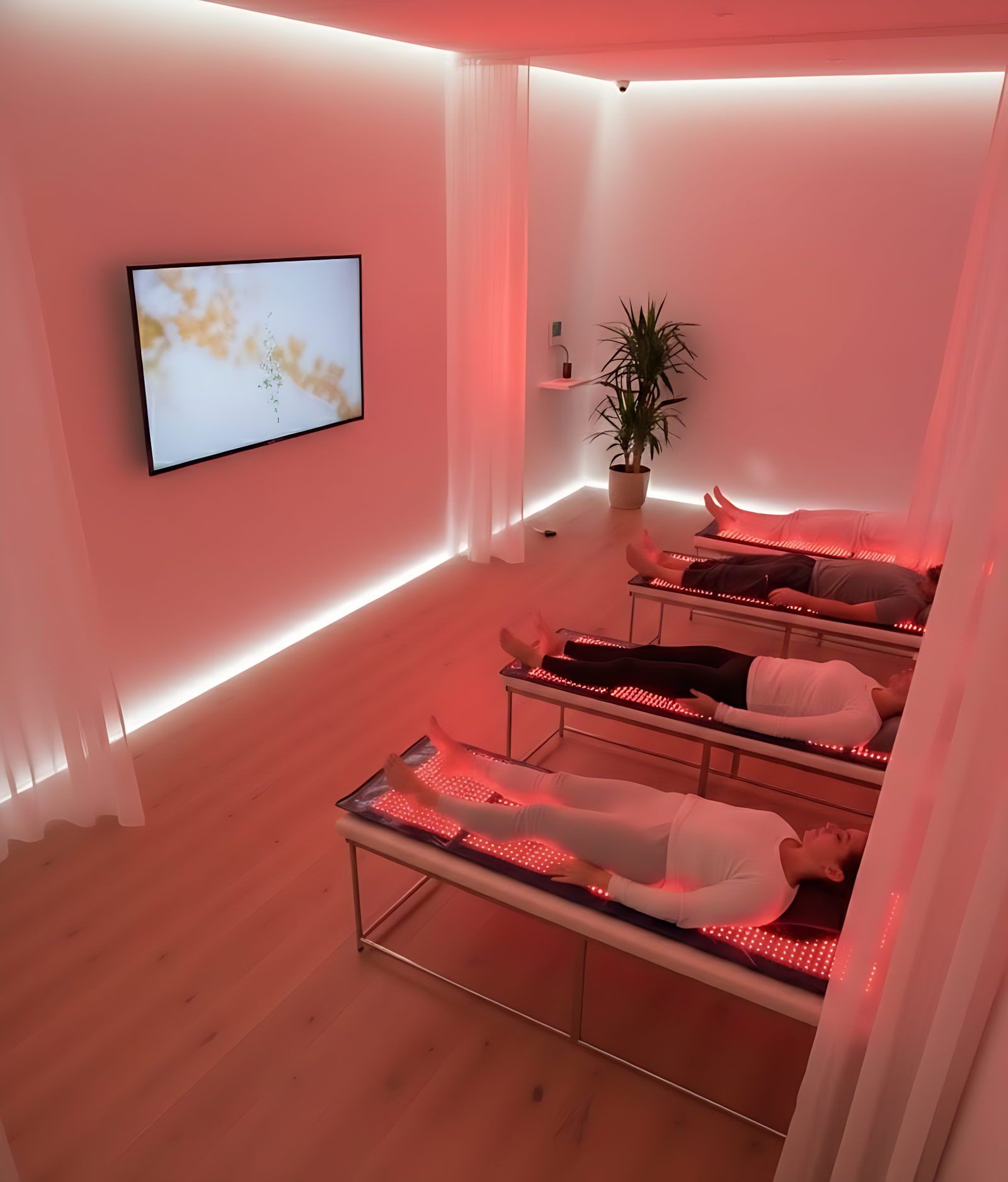 Person using the Mito-Active Therapeutic Mat